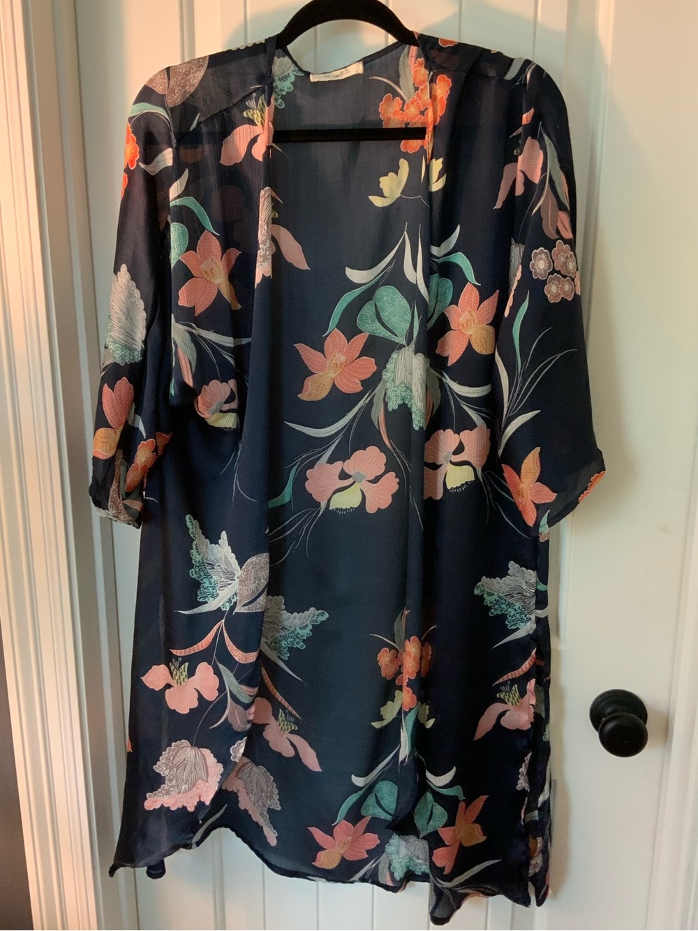 Honey Belle Sheer Floral Kimono